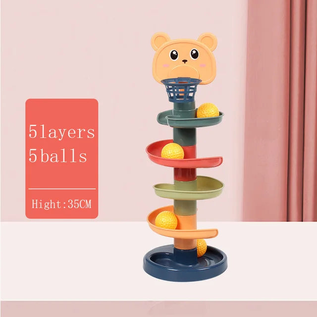 Montessori Baby Rolling Ball Tower