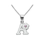 My Shape Initials Flower Letter Name Necklace for Girls Children's Alloy Crystal Flower A-Z Alphabet Pendant Chain Kids Jewelry