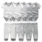 Solid Bodysuits+Pants Sets