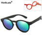 WarBlade Round Polarized Kids Sunglasses Silicone Flexible Safety Children Sun Glasses Fashion Boys Girls Shades Eyewear UV400