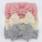 3Pcs/Lot Knit Baby Headband Bow Newborn Elastic Soft Nylon Headbands For Baby Girl Turban Infant Hair Accessories Kids Headwear