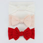 3Pcs/Lot Knit Baby Headband Bow Newborn Elastic Soft Nylon Headbands For Baby Girl Turban Infant Hair Accessories Kids Headwear