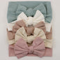 5Pcs Baby Bows Headbands Lot Elastic Knit Newborn Baby Girl Headband Set Children Turban Kids Hair Bands Baby Hair Accessories