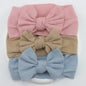 3Pcs/Lot Knit Baby Headband Bow Newborn Elastic Soft Nylon Headbands For Baby Girl Turban Infant Hair Accessories Kids Headwear