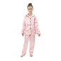 New Children Silk Satin Pyjamas Set Baby Sleepwear Pijama Solid color Pajamas Suit Boys Girls Sleep Set Autumn Kids Loungewear