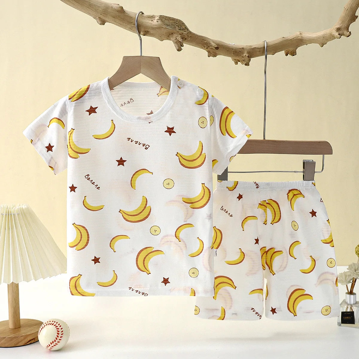 New Summer Children Home Clothing Pajamas Baby Underwear Set Thin Section Kids Clothes Boys Girls Two-piece Clothe Set