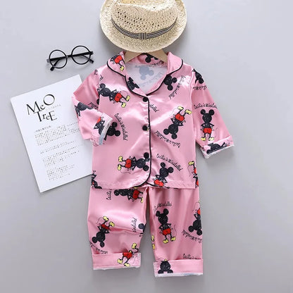 Mickey Mouse Silk Pajamas