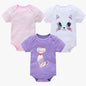 Baby Girls Clothes 3 6 pcs/lot pour nouveaux Cotton Short Sleeve Girl Bodysuit 0-12 Months Newborn Boys Clothing Toddler