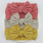 3Pcs/Lot Knit Baby Headband Bow Newborn Elastic Soft Nylon Headbands For Baby Girl Turban Infant Hair Accessories Kids Headwear