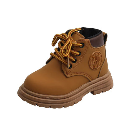 Kids Shoes Fashion Leather Comfortable Children's Short Boots Autumn Winter Boys Sports Running Girls Casual Snow Martin Boots