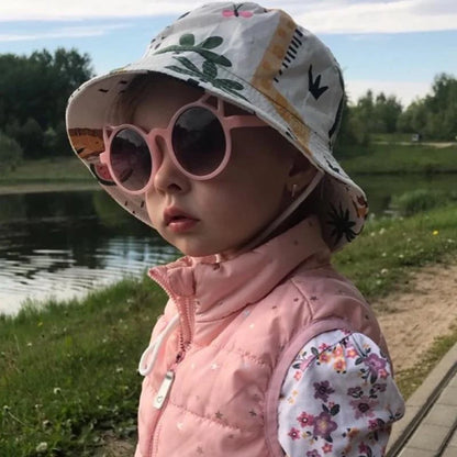 Summer Panama Baby Girls Hat Autumn Cartoon Boys Fisherman Hat Baby Sun Hat Outdoor UV Bucket Hat for Kids Toddler Bonnets