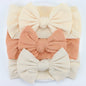 3Pcs/Lot Knit Baby Headband Bow Newborn Elastic Soft Nylon Headbands For Baby Girl Turban Infant Hair Accessories Kids Headwear