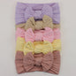 5Pcs Baby Bows Headbands Lot Elastic Knit Newborn Baby Girl Headband Set Children Turban Kids Hair Bands Baby Hair Accessories