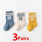 3 Pairs Baby Letter Socks