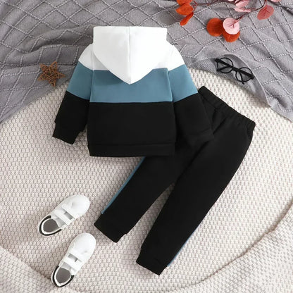 Colorblock Hoodie & Pant Set