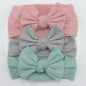 3Pcs/Lot Knit Baby Headband Bow Newborn Elastic Soft Nylon Headbands For Baby Girl Turban Infant Hair Accessories Kids Headwear