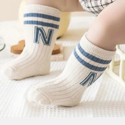 3 Pairs Baby Letter Socks