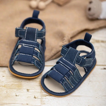 Meckior Summer Baby Shoes Baby Boy Girl Sandal Non-slip Rubber Sole Infant First Walkers Toddler Casual Baby Boy Garden Sandals