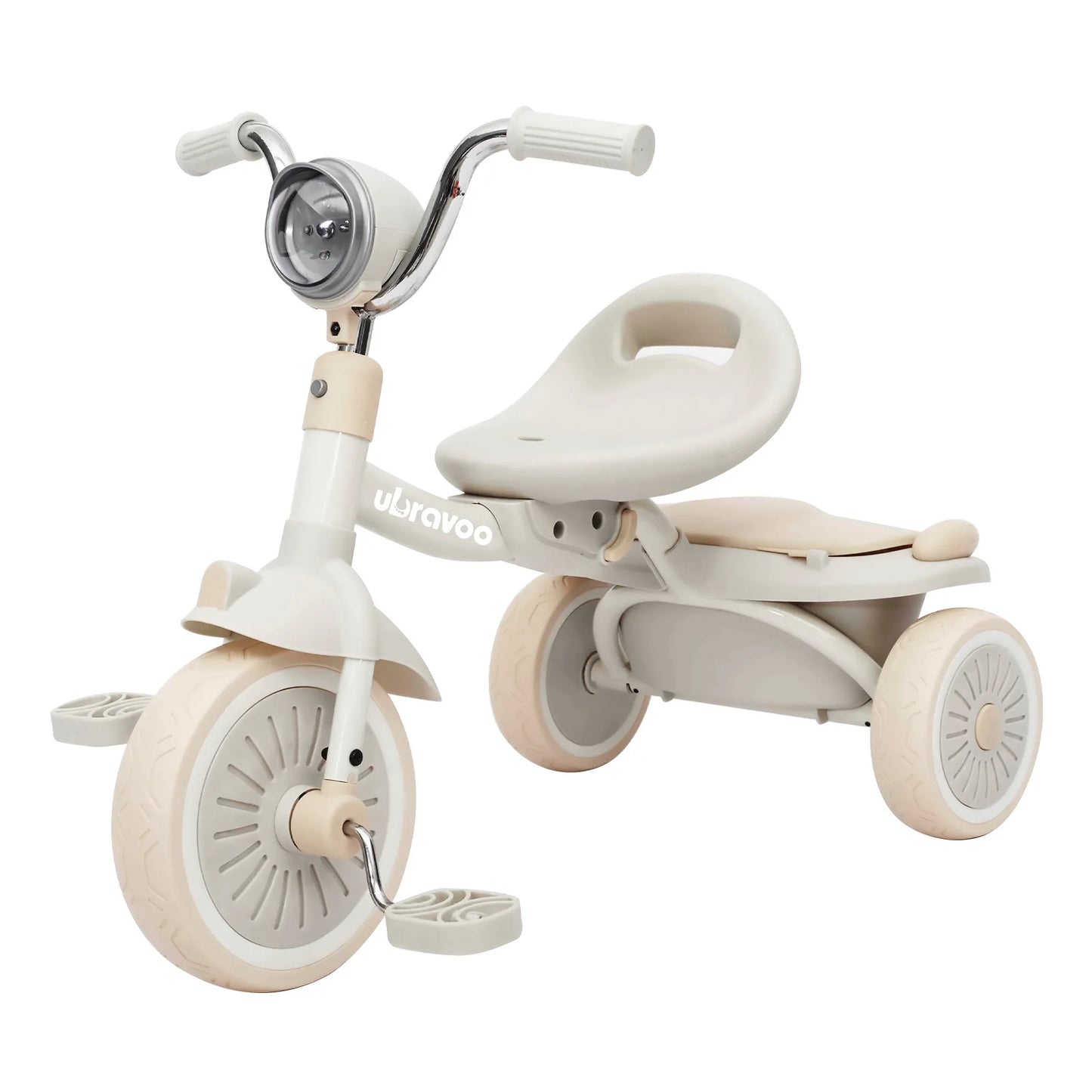 UBRAVOO Baby Foldable Tricycle Trike with Pedals Ages: 1-5 Years