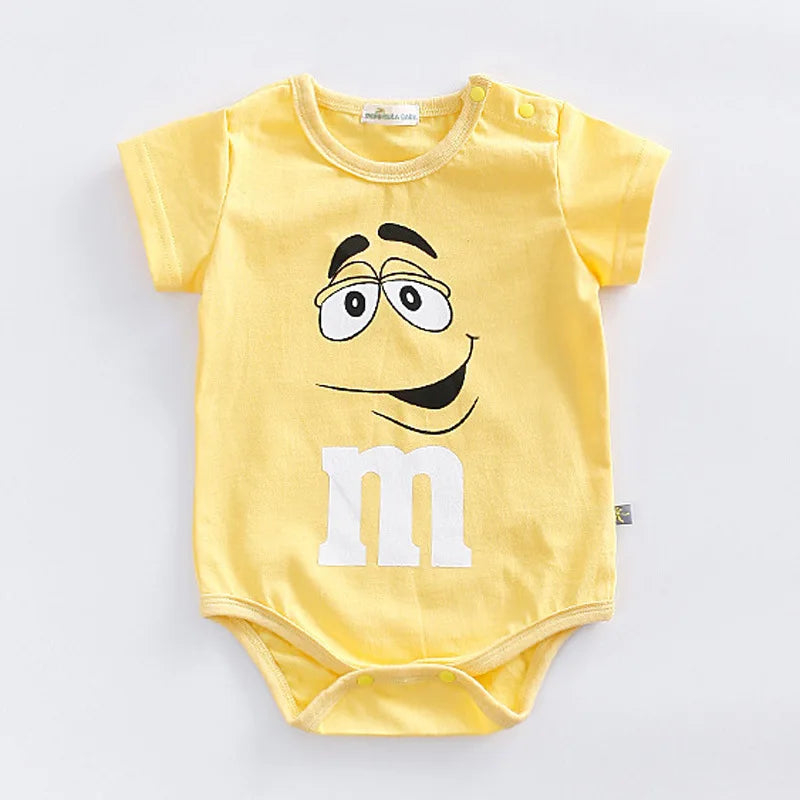 Thin Cotton 3-24M Newborn Short Sleeve Romper Clothing Infant Baby Girls Boys Fashion Cute Jumpsuit Clothes