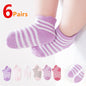 6Pairs Cotton Anti-Slip Socks