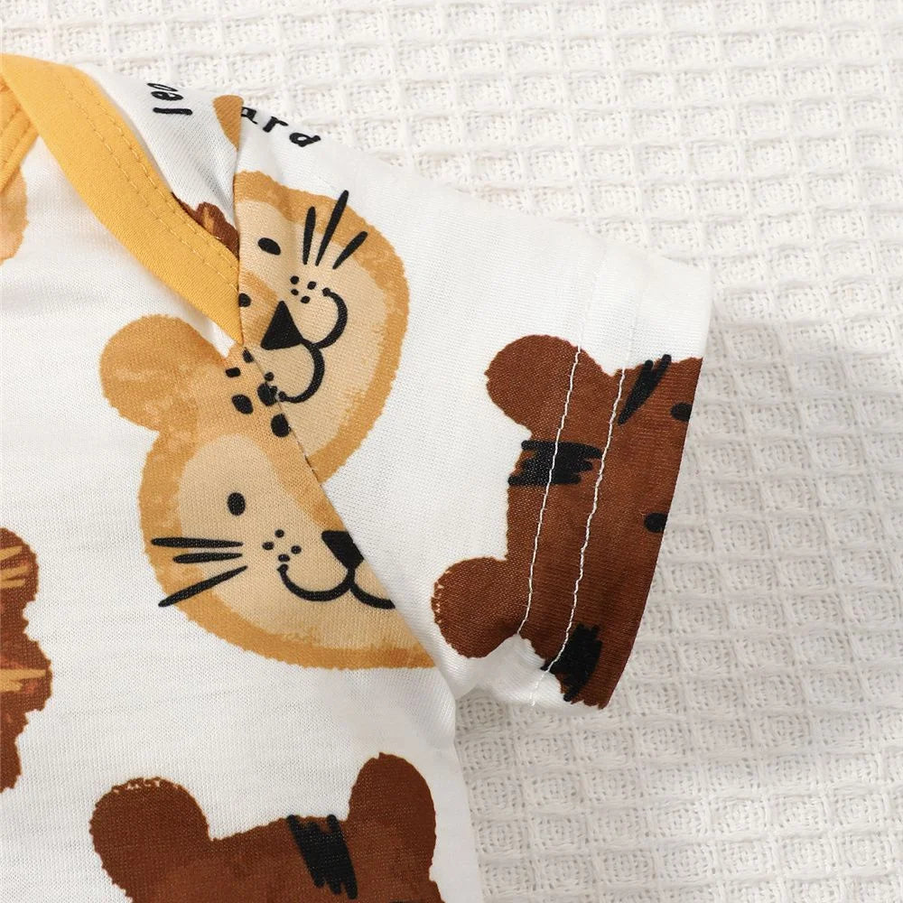 Tiny Tails Trio: Animal Adventure Onesies 1-18 Months