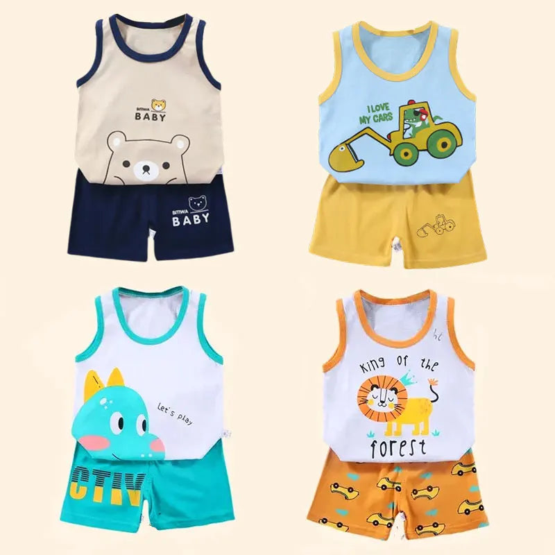 Summer Cotton Unisex Sets