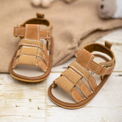 Meckior Summer Baby Shoes Baby Boy Girl Sandal Non-slip Rubber Sole Infant First Walkers Toddler Casual Baby Boy Garden Sandals