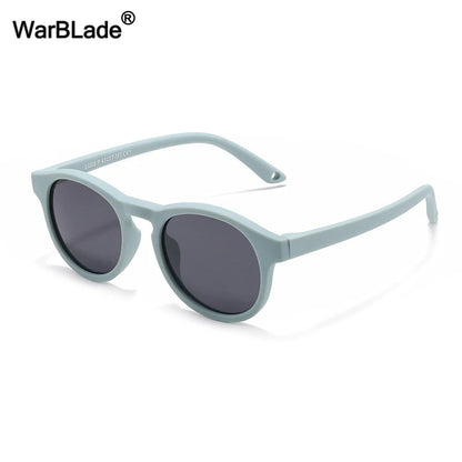 WarBlade Small Round Polarized Kids Sunglasses Silicone Flexible Safety Children Glasses 0-3 Years Boys Girls Baby Eyewear UV400