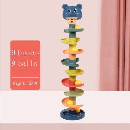 Montessori Baby Rolling Ball Tower