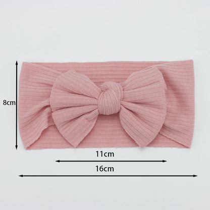 3Pcs/Lot Knit Baby Headband Bow Newborn Elastic Soft Nylon Headbands For Baby Girl Turban Infant Hair Accessories Kids Headwear