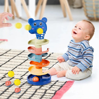 Montessori Baby Rolling Ball Tower